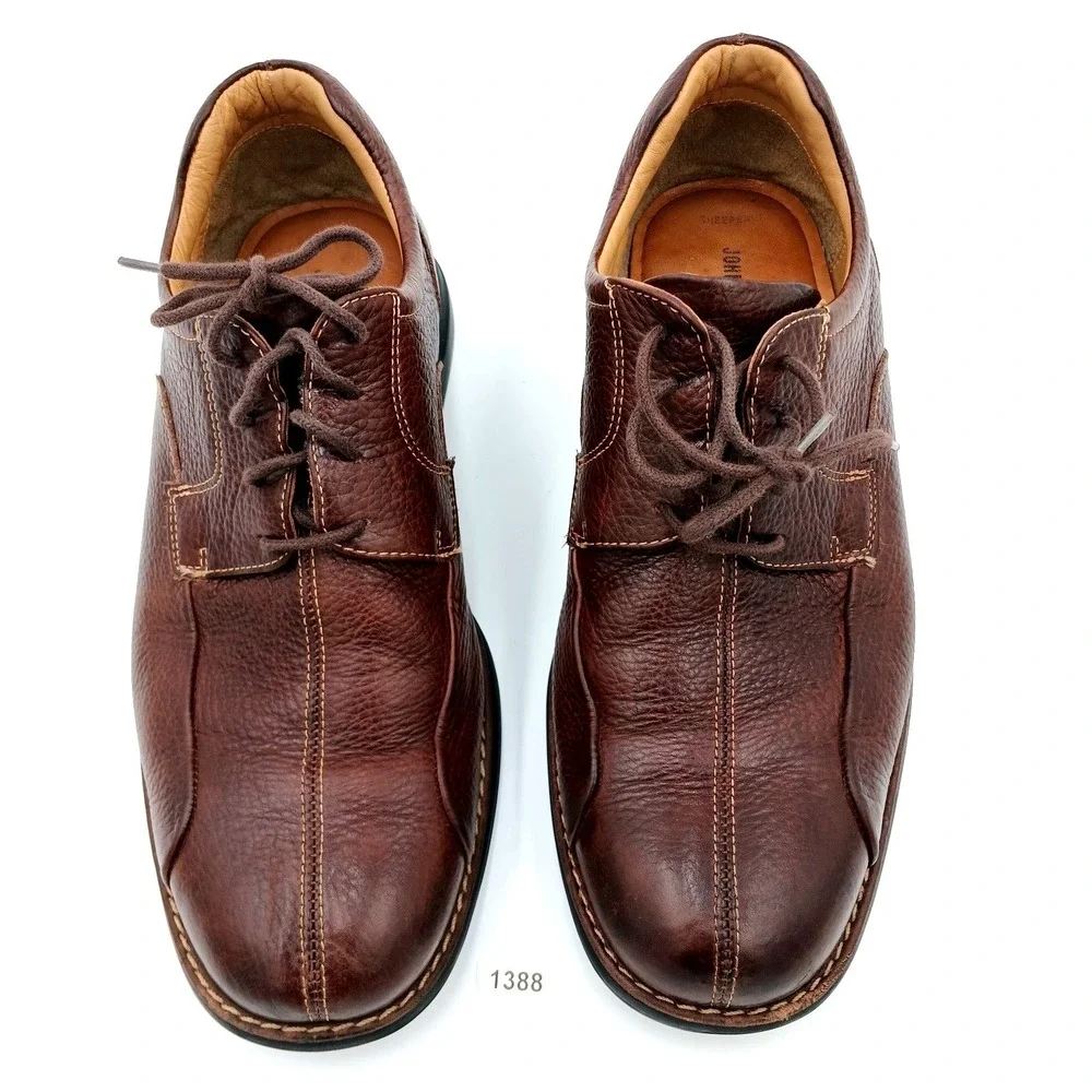 Johnston & Murphy Mens Size 9.5M Dress Shoes Brown Leather Oxford 20-7223‎
